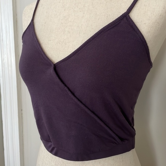 La Hearts Purple Cropped Tank Top - Picture 2 of 6